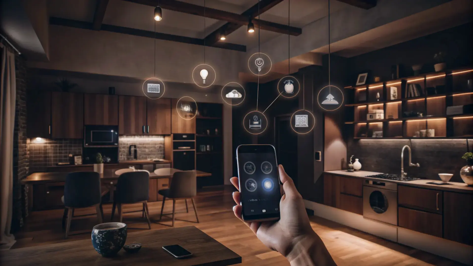 Control de hogar inteligente desde smartphone con soluciones Smart Home de Tecnowsky en Los Ángeles